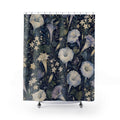 Navy Night Garden Shower Curtain