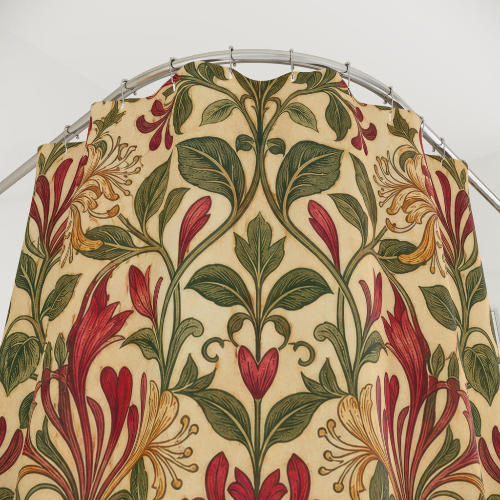 William Morris Honeysuckle Shower Curtain