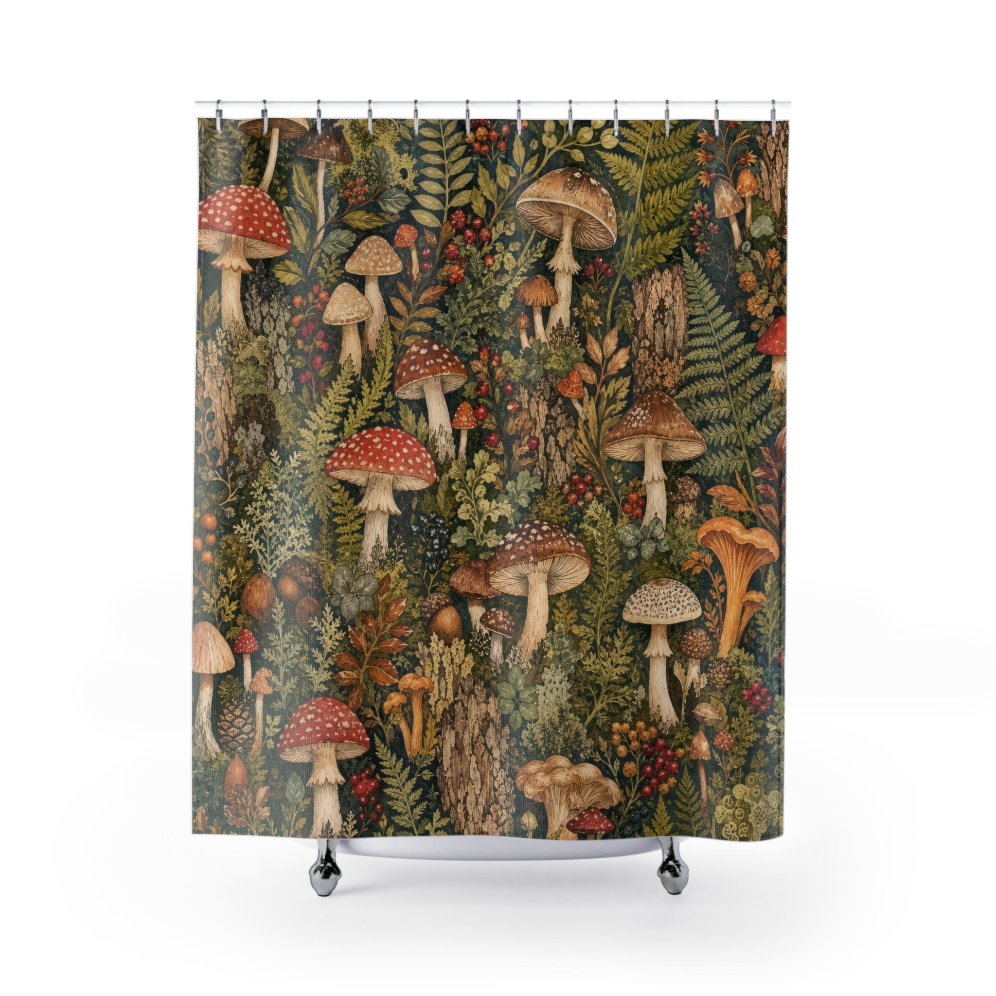 Unique Mushroom Shower Curtain