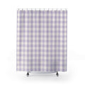 Gingham Lavender Shower Curtain