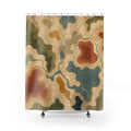 Topographic Map Contour Shower Curtain