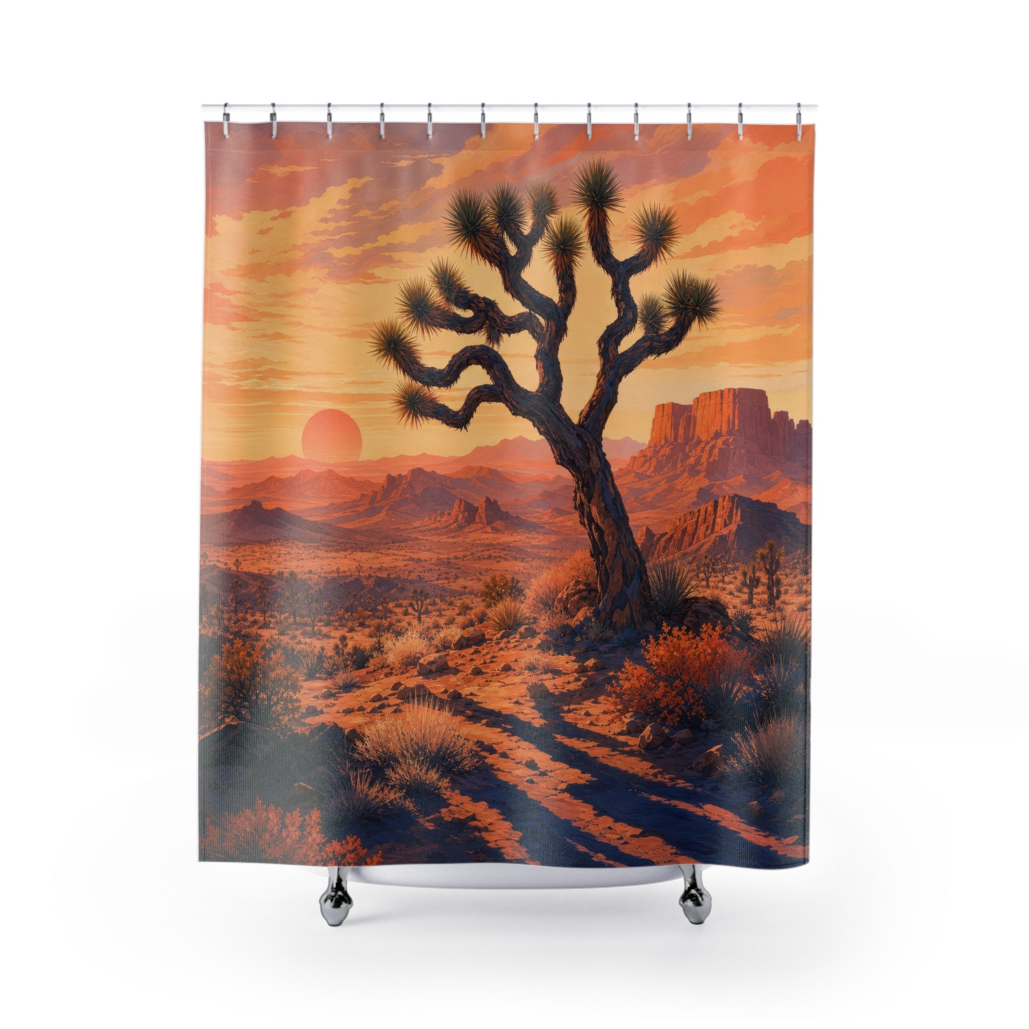 Joshua Tree Sunrise Shower Curtain