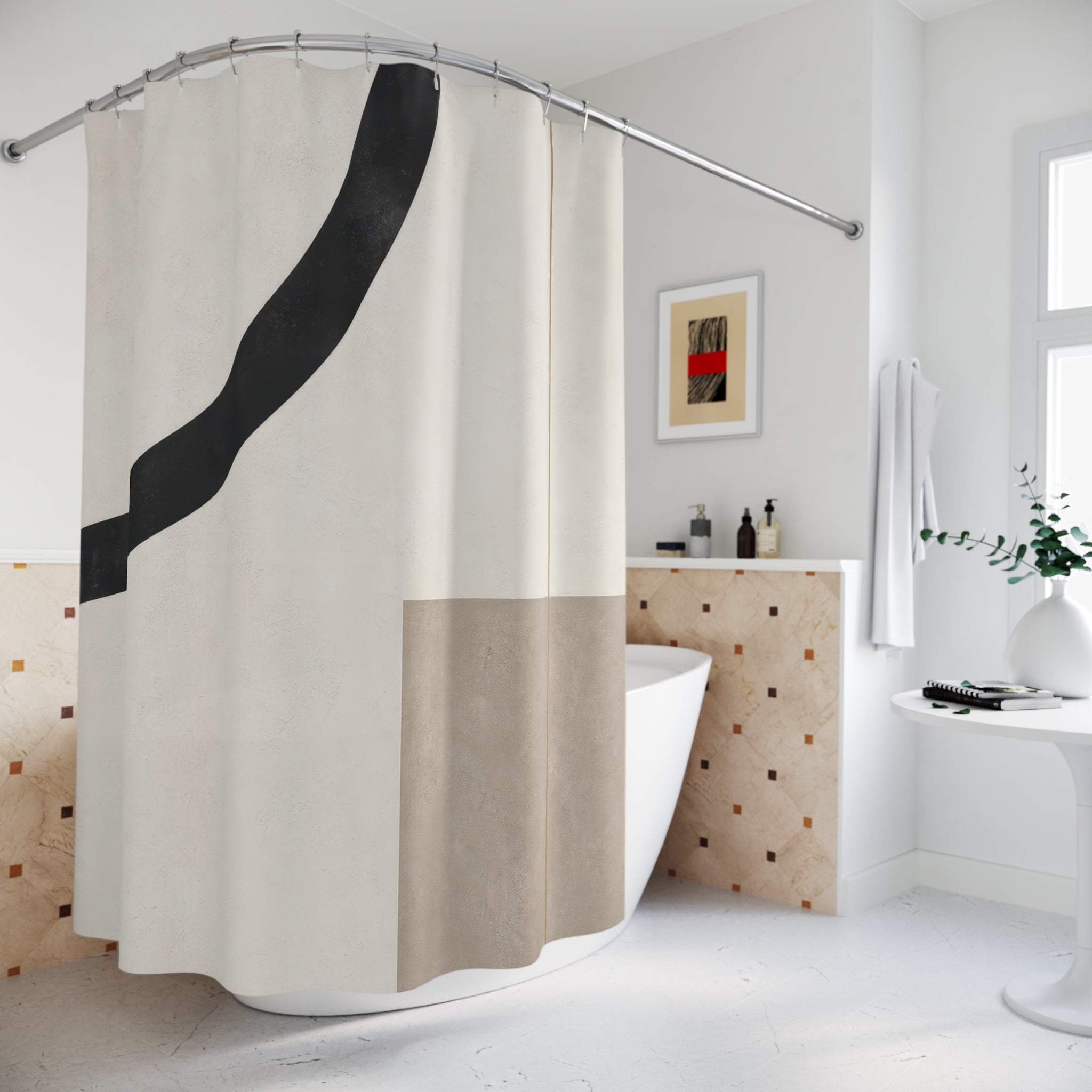 Minimalist Shower Curtain