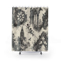 Gothic Cathedral Ruins Toile Shower Curtain