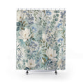 White Magnolia Shower Curtain