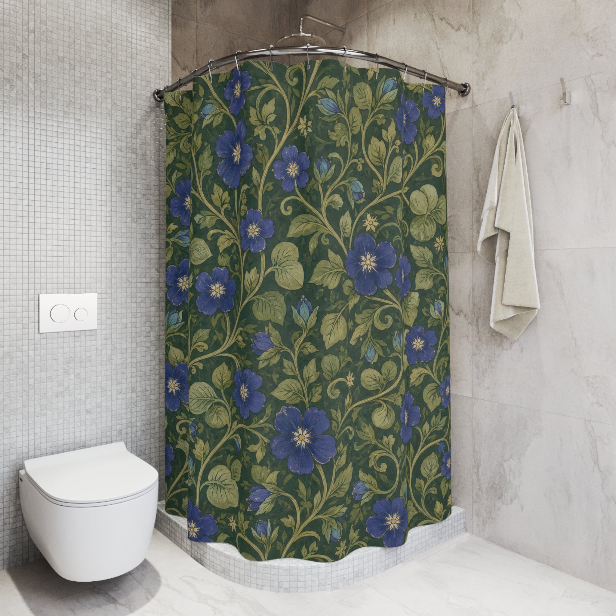 William Morris Pimpernel Shower Curtain – Green