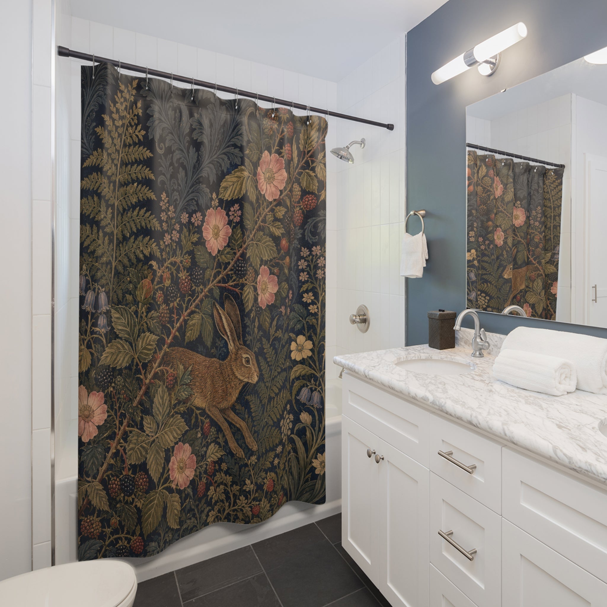 William Morris Hare Bramble Shower Curtain