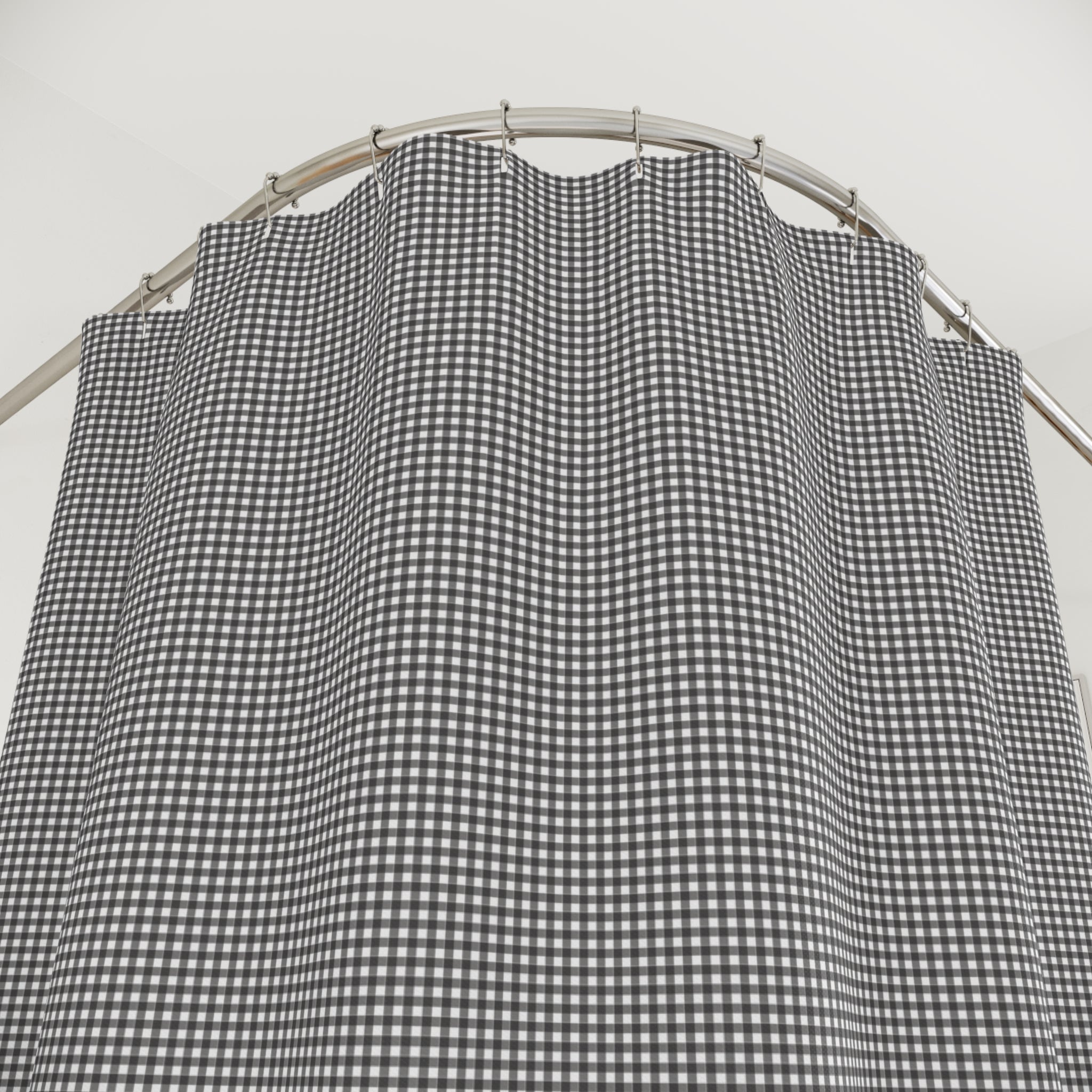 Black and White Gingham Shower Curtain