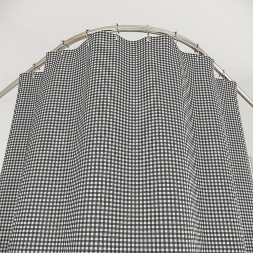 Black and White Gingham Shower Curtain