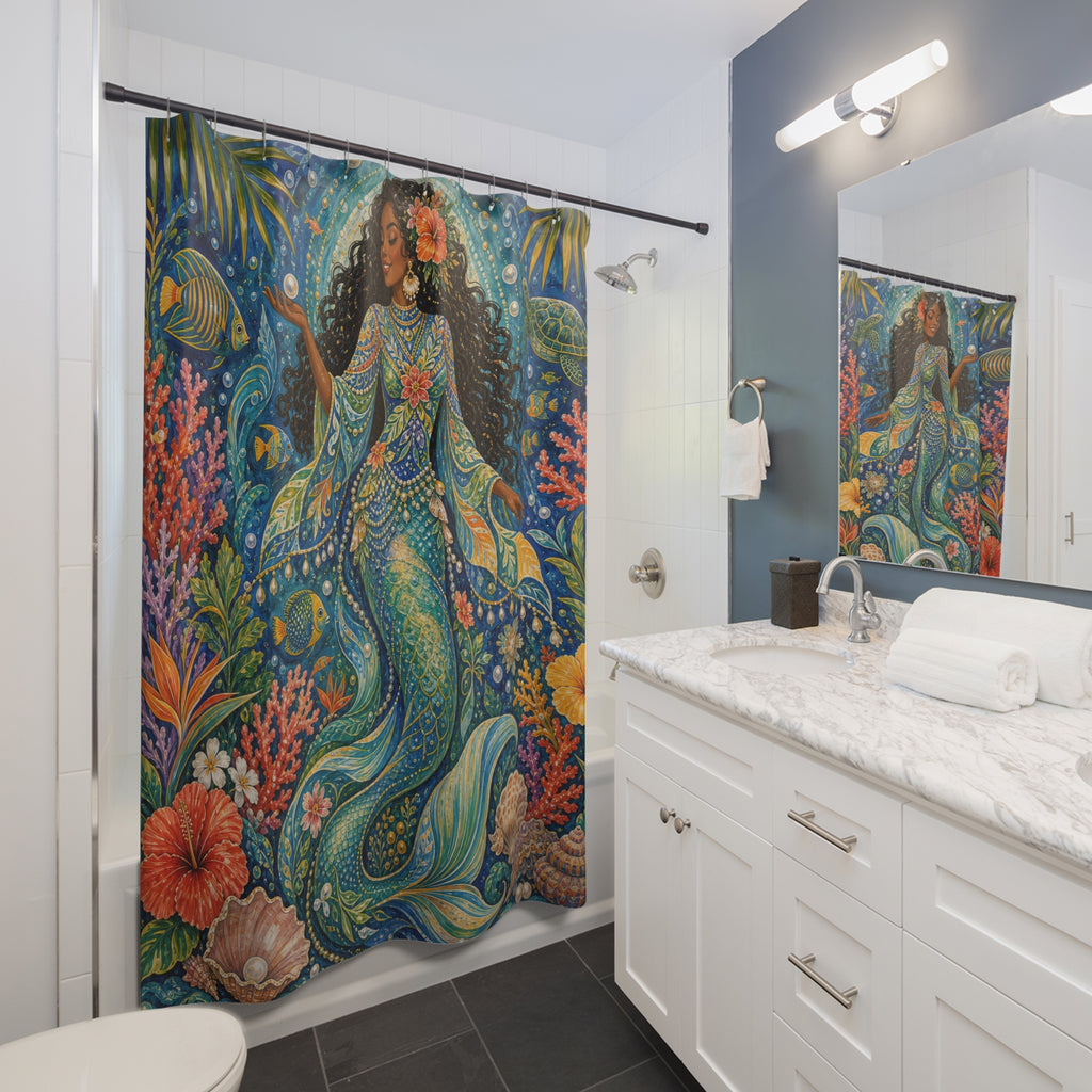 Tropical Coral Reef Shower Curtain