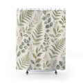 Sage Fern Eucalyptus Leaf Shower Curtain