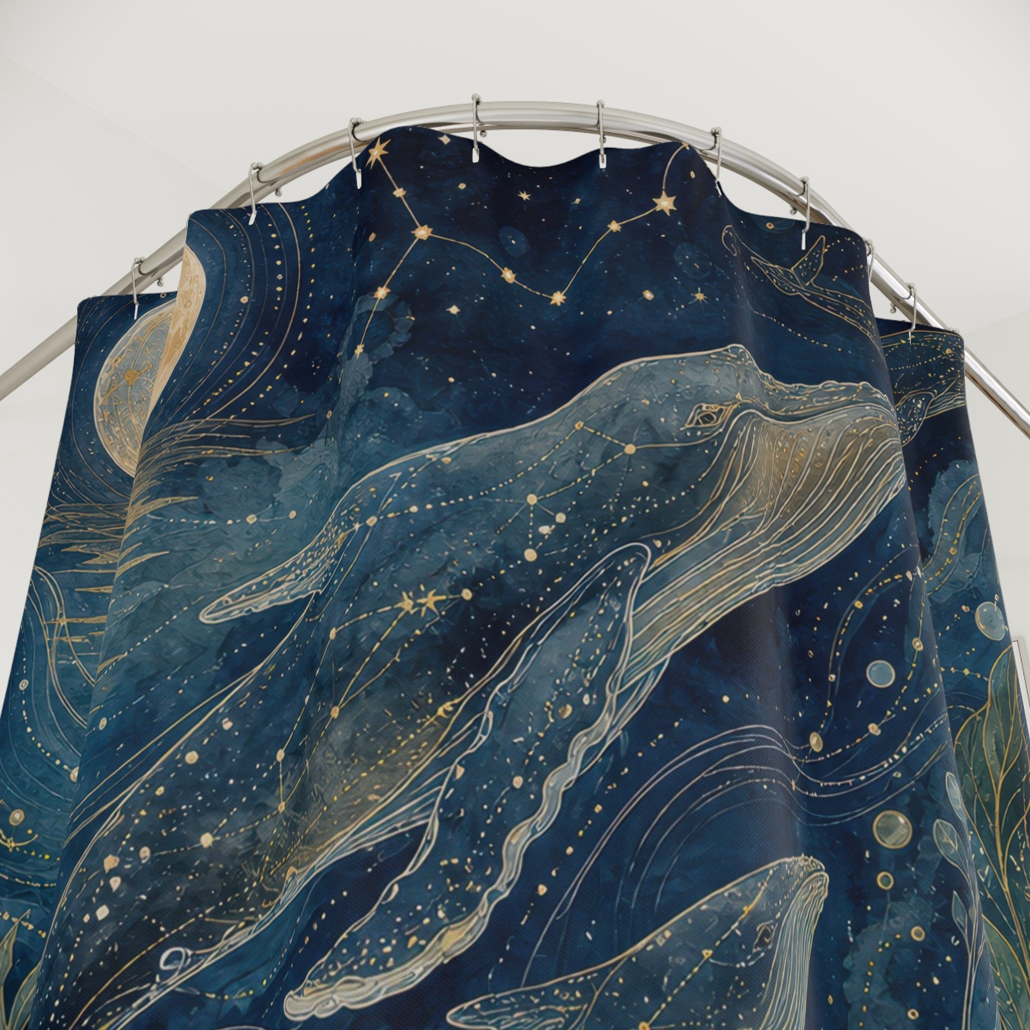 Whale Song Constellation Shower Curtain