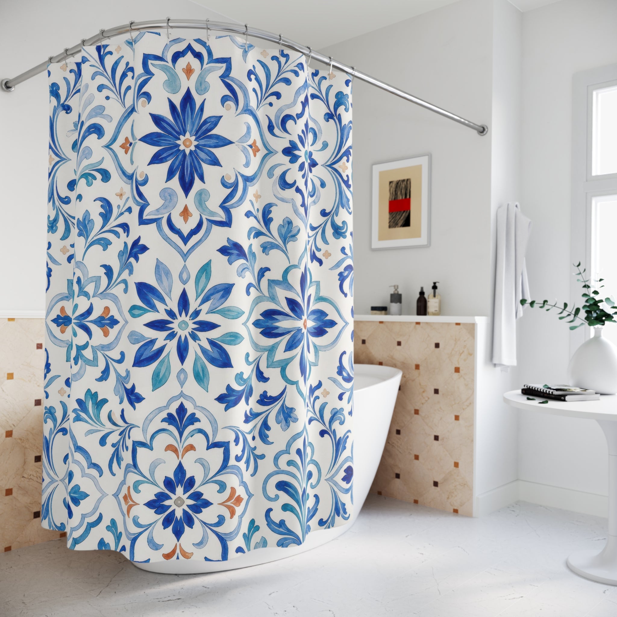 Moroccan Floral Shower Curtain