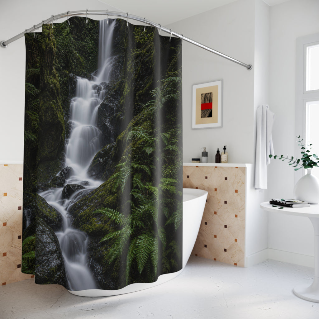 Long Exposure Waterfall Gorge Shower Curtain