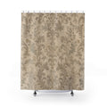 Gray Damask Shower Curtain