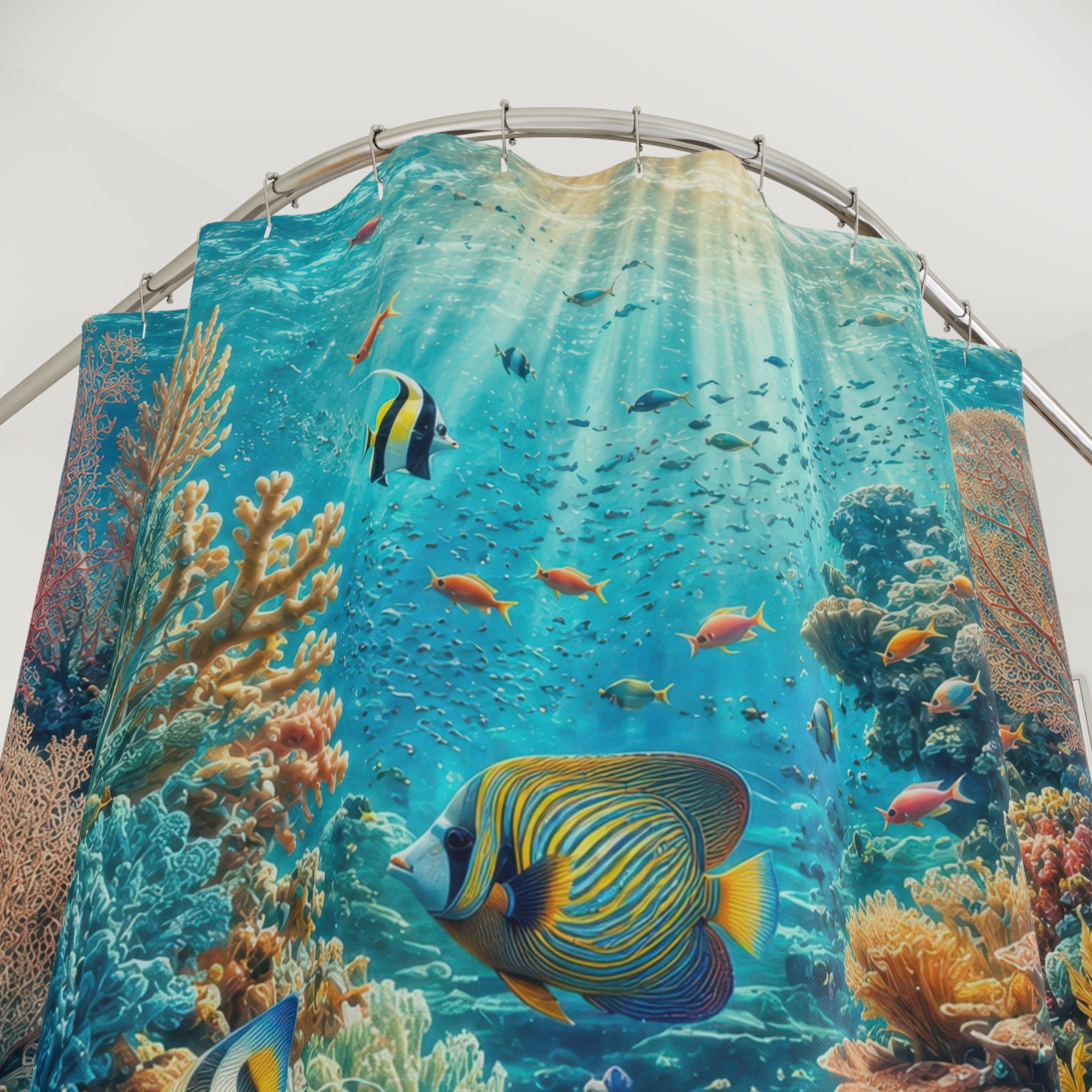 Coral Reef Shower Curtain: Tropical Fish