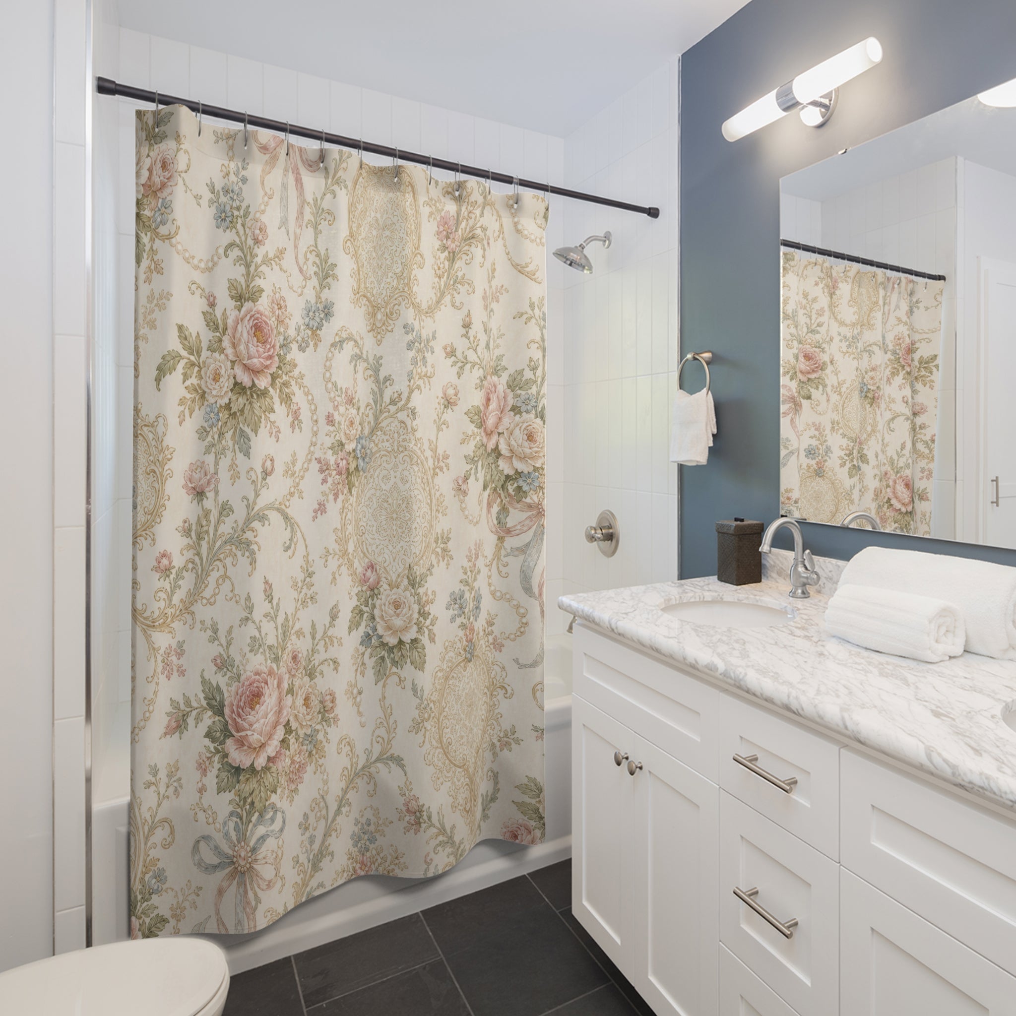 Edwardian Floral Shower Curtain