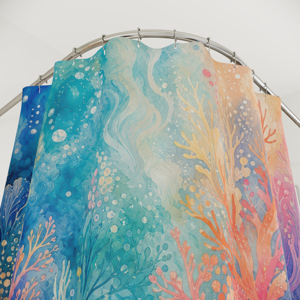 Reef Garden Glow Shower Curtain