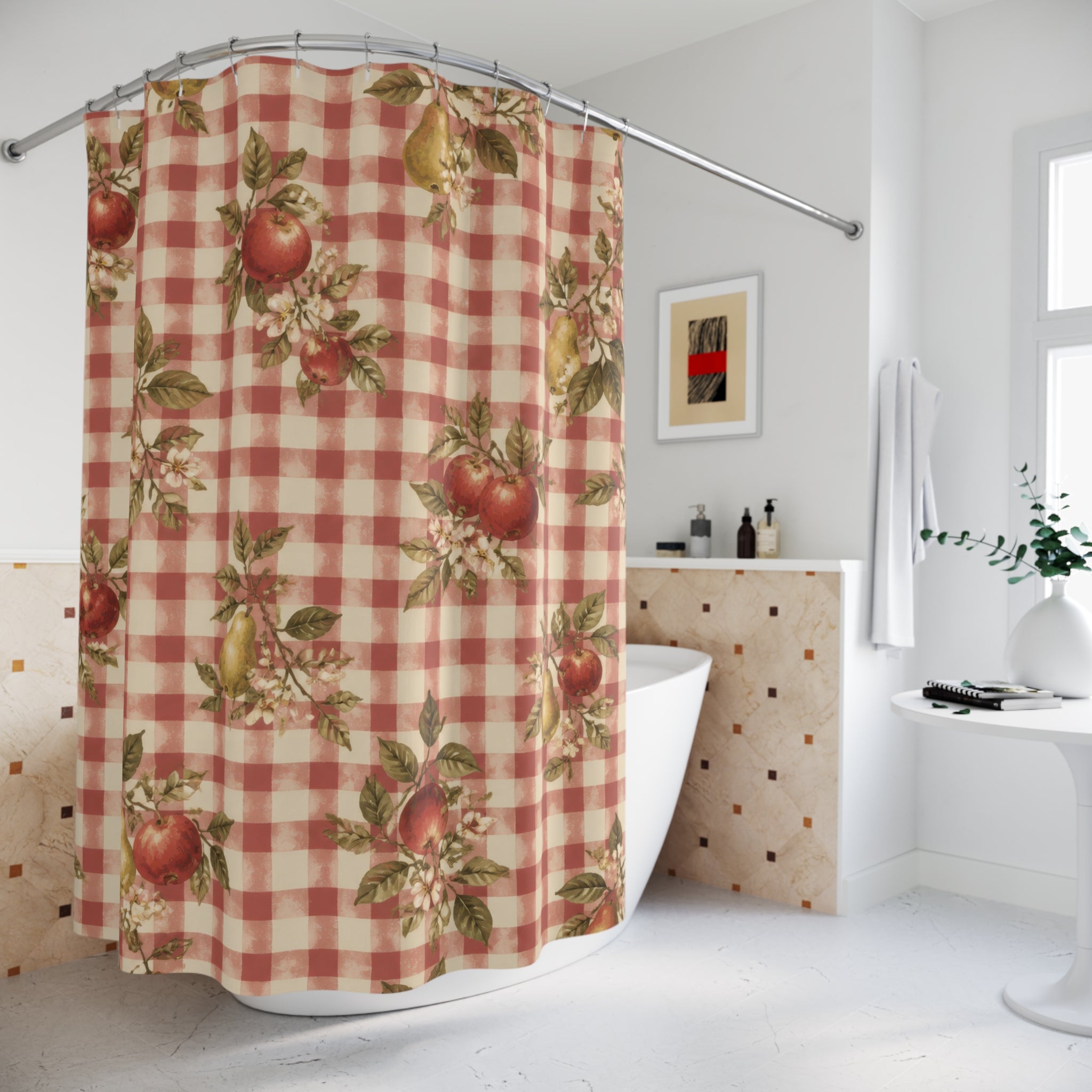Red Country Fruit Shower Curtain