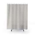 Grey White Herringbone Shower Curtain