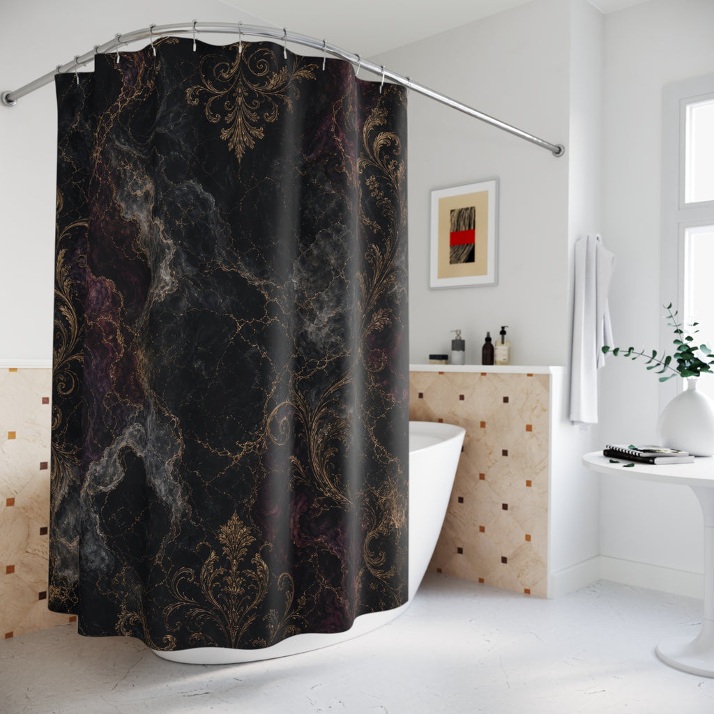 Marble Look Gothic Shower Curtain