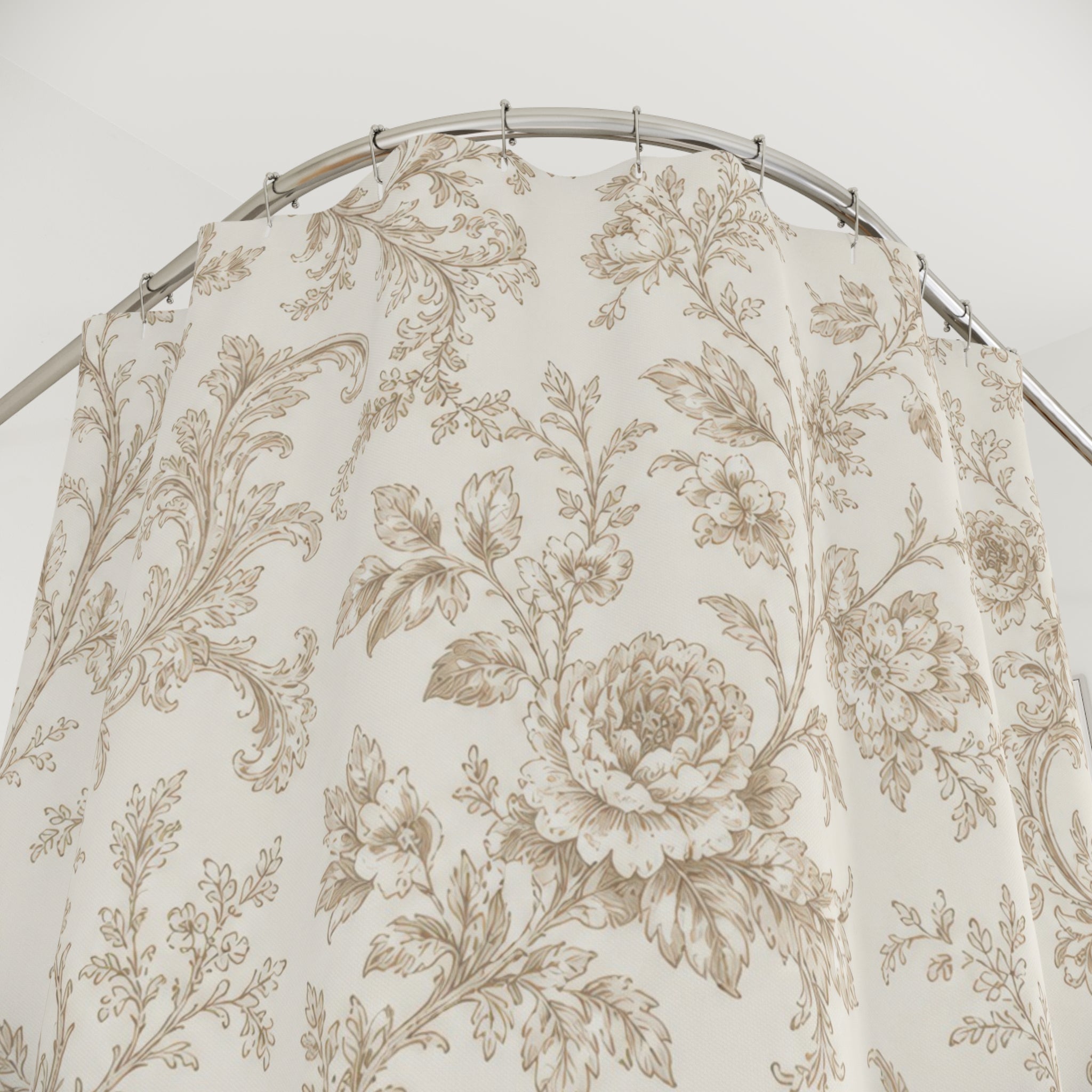 Toile Floral Vine Shower Curtain
