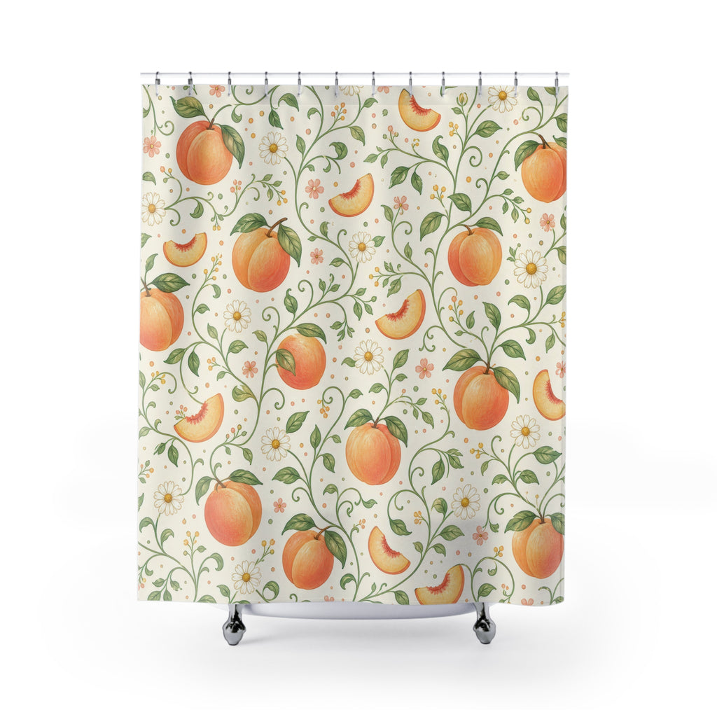 Fruit Botanical Orange Shower Curtain
