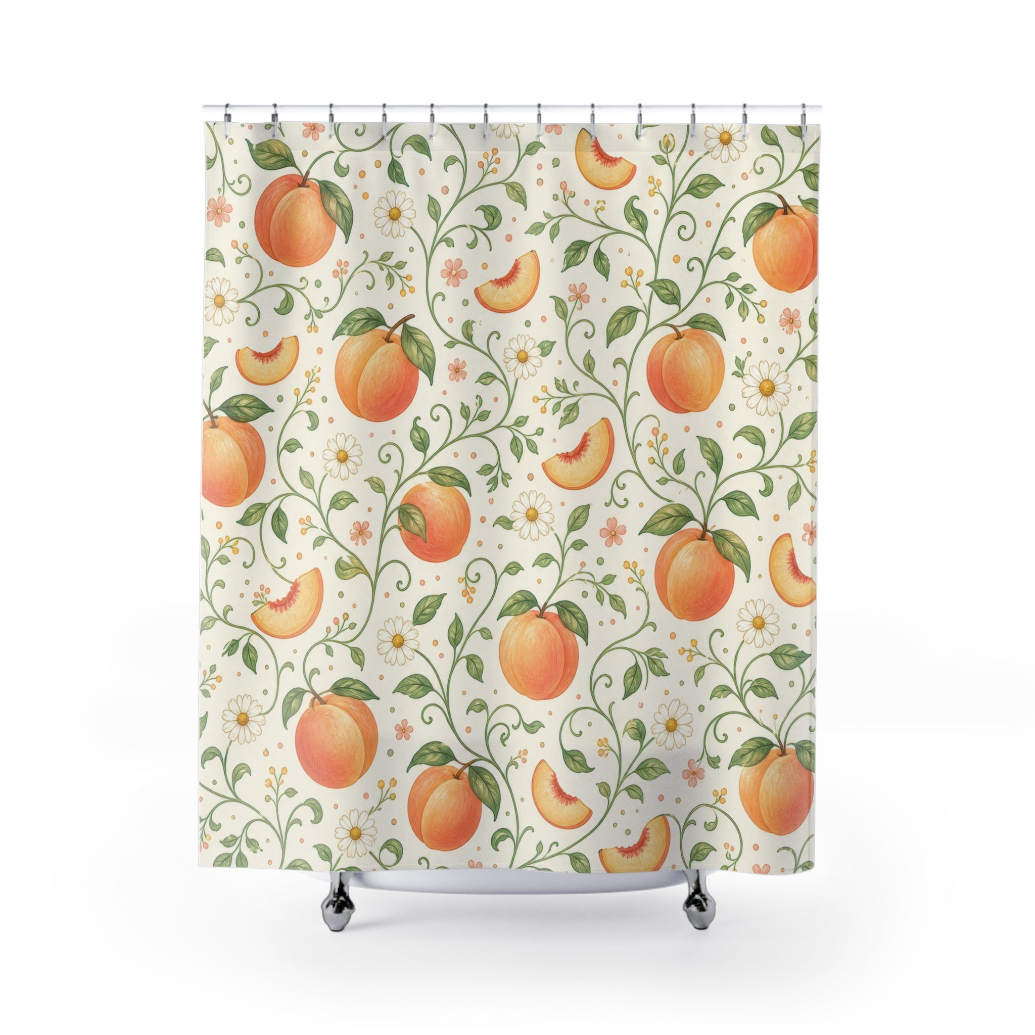 Fruit Botanical Orange Shower Curtain