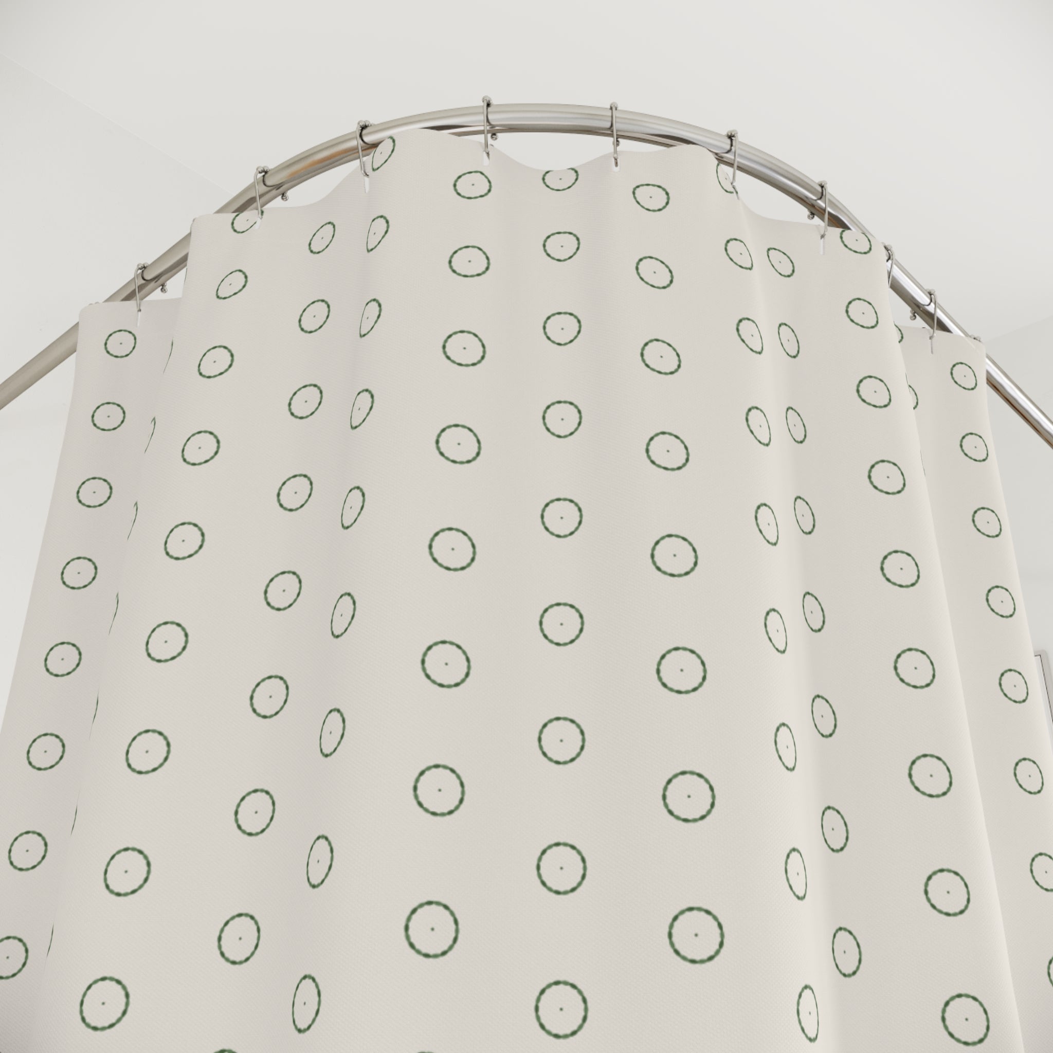 Laurel Wreath Shower Curtain – Sage Green Farmhouse