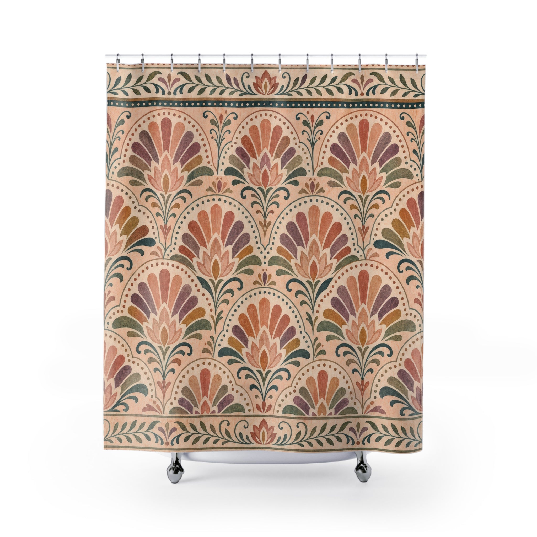 Art Nouveau Scallop Shower Curtain