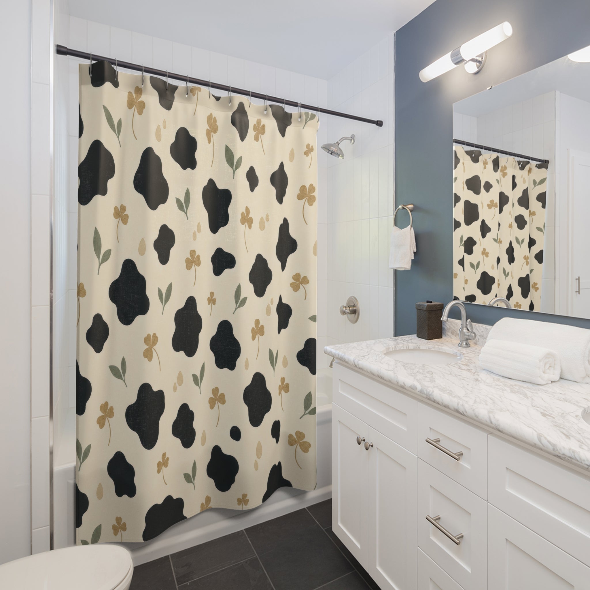 Cow Print Shower Curtain