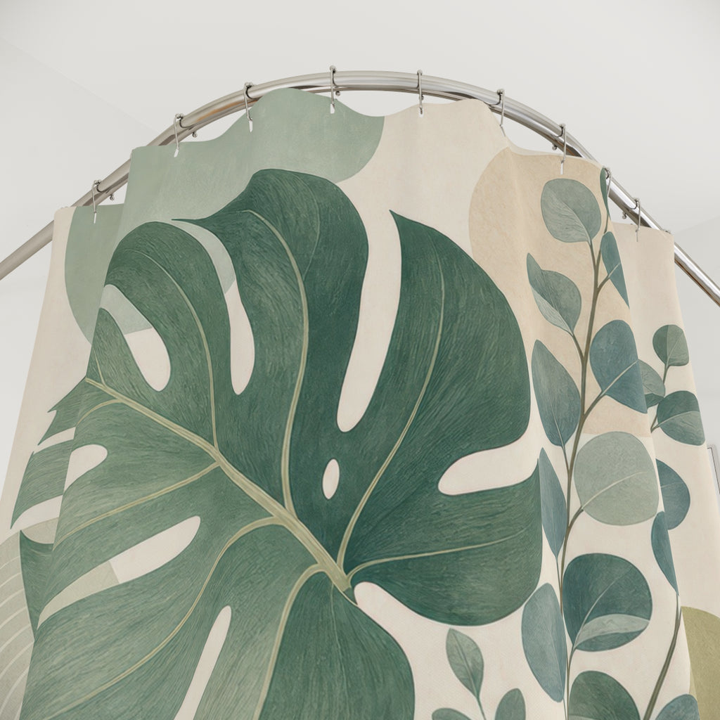 Botanical Green Shower Curtain