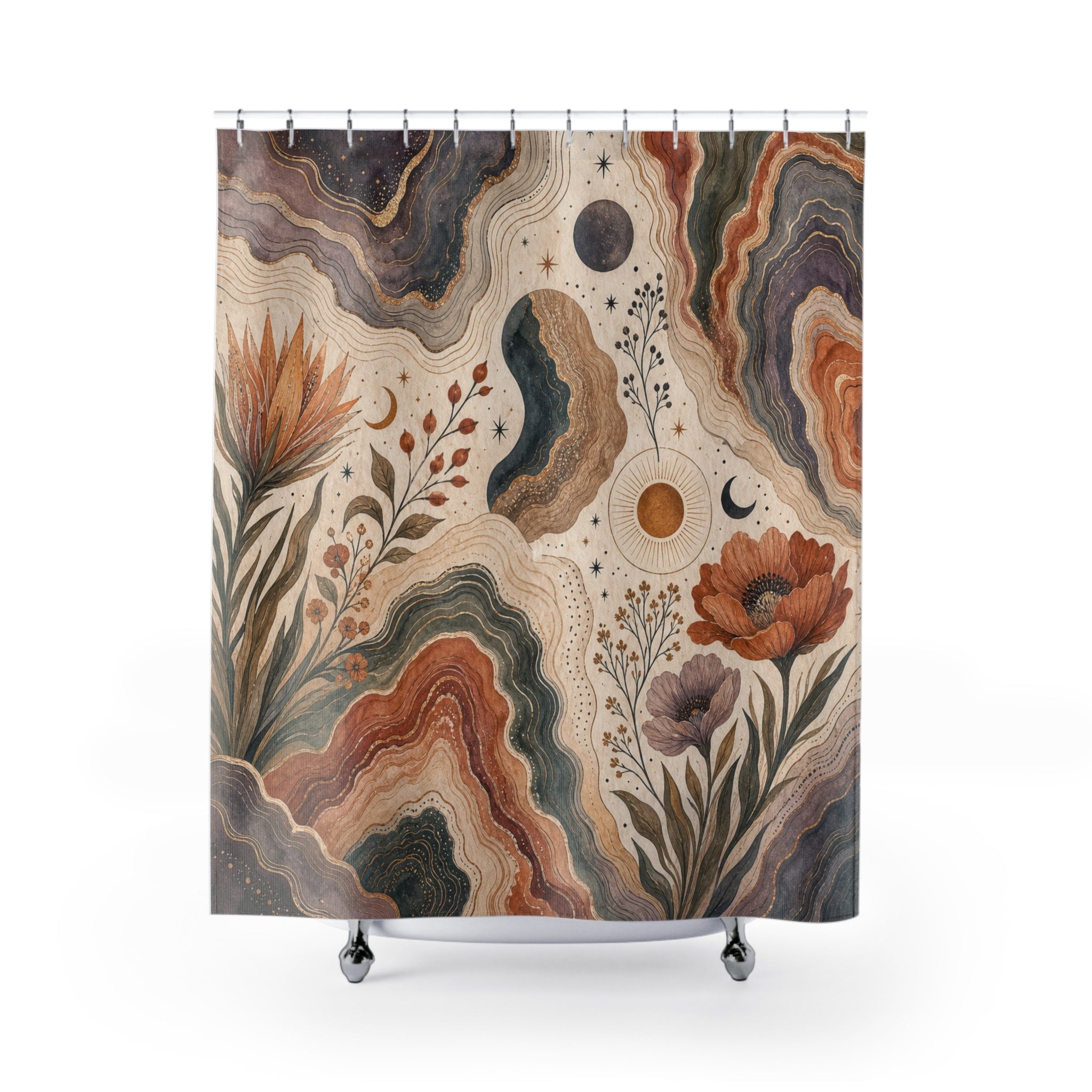 Abstract Desert Stone Shower Curtain