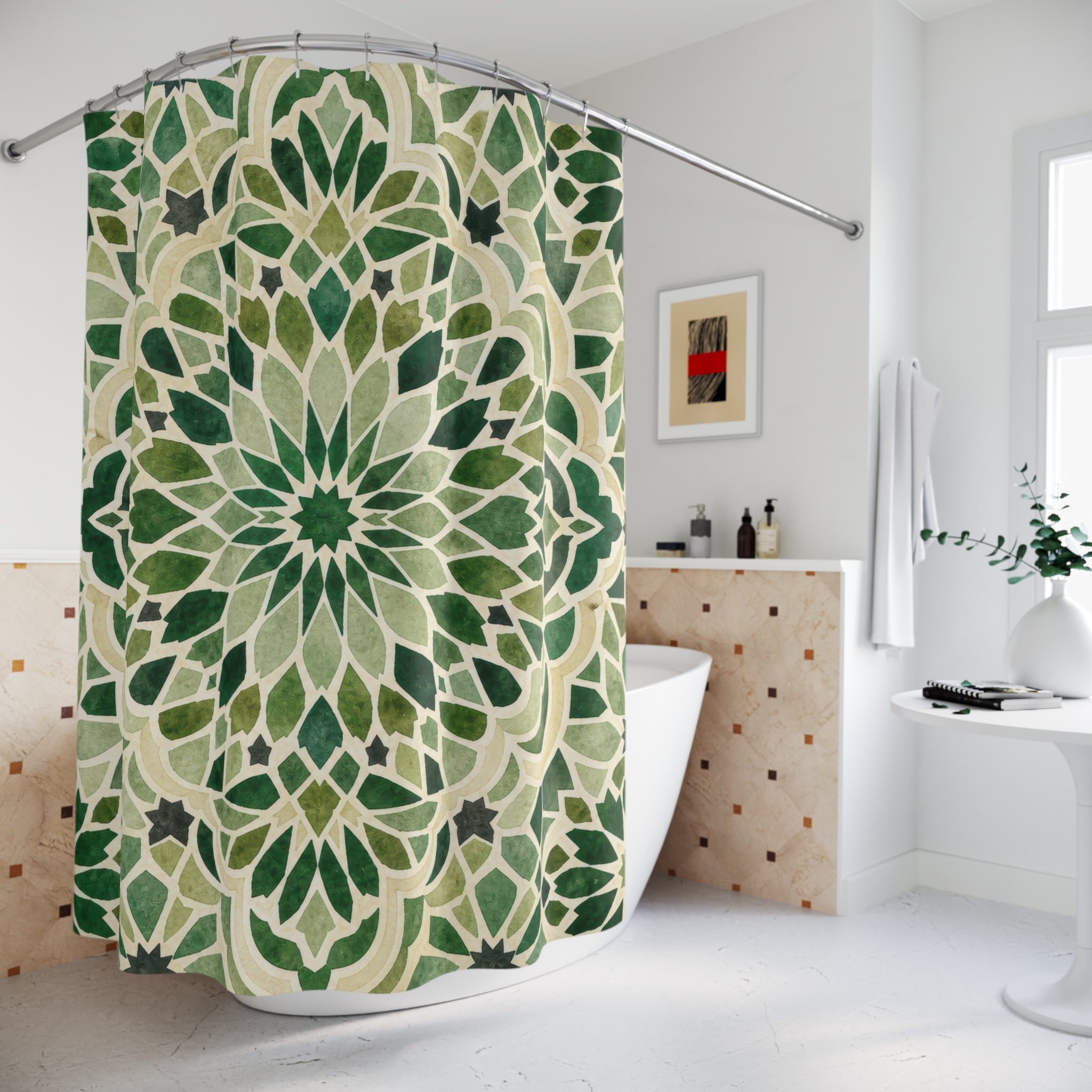 Mandala Medallion Shower Curtain