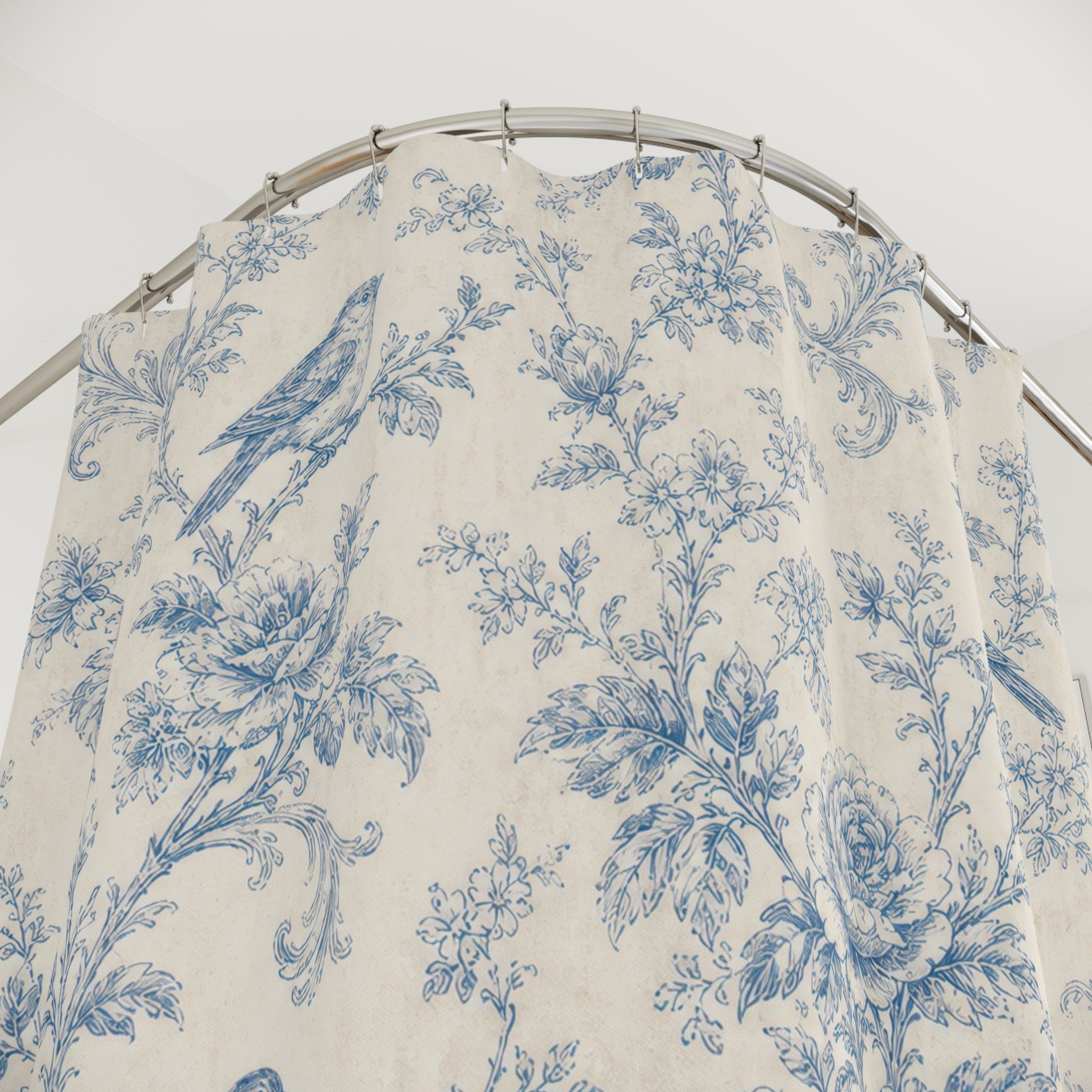 Bird Floral Vine Shower Curtain