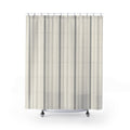 Grey Plaid Shower Curtain, Gray Ivory Classic Bathroom Decor, Plaid Pattern Bath Curtain, Guest Bath Decor, Small Bathroom Decor, Home Decor