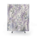 Purple Floral Shower Curtain