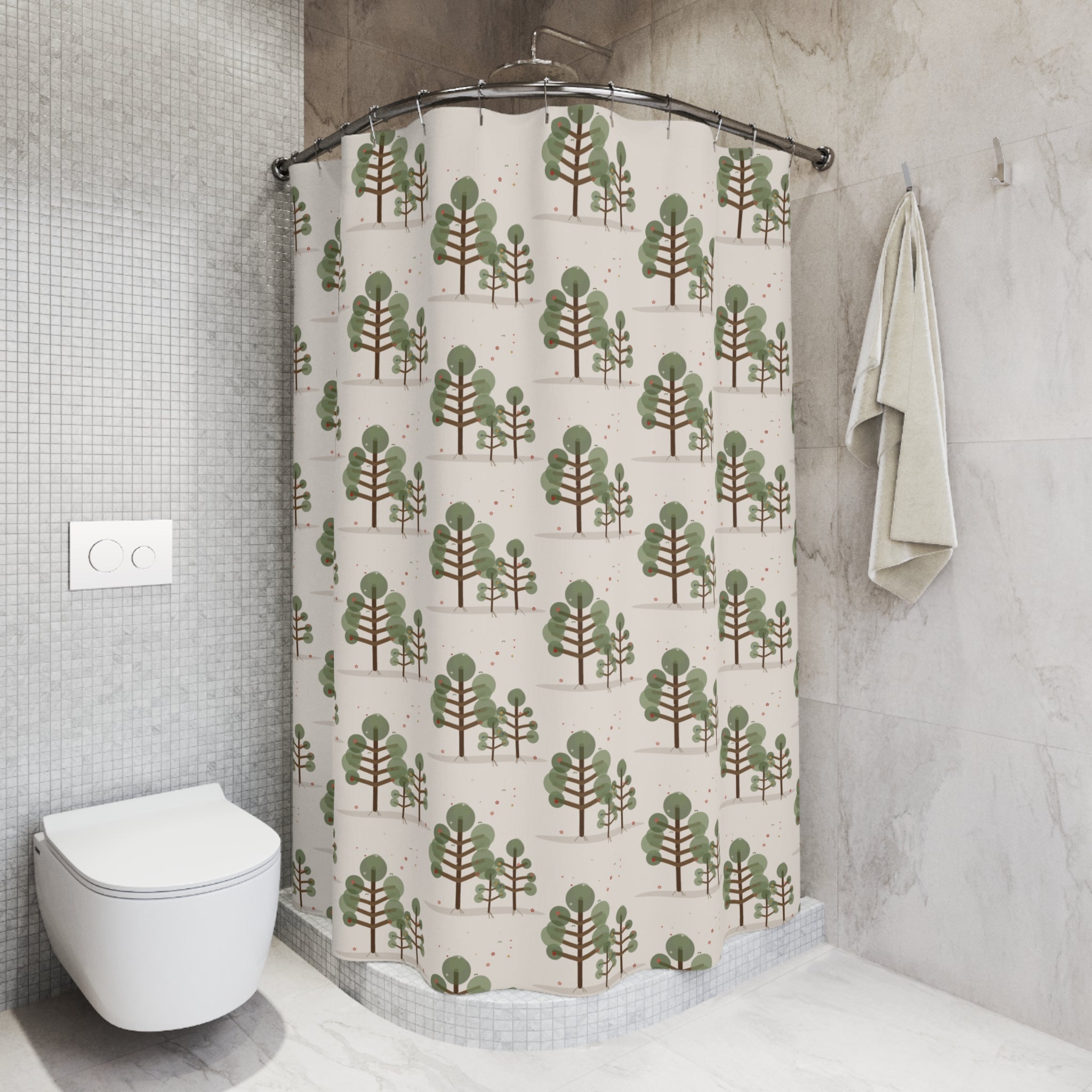 Folk Art Tree of Life Shower Curtain – Heritage Americana