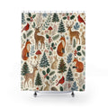 Woodland Animal Tree Shower Curtain