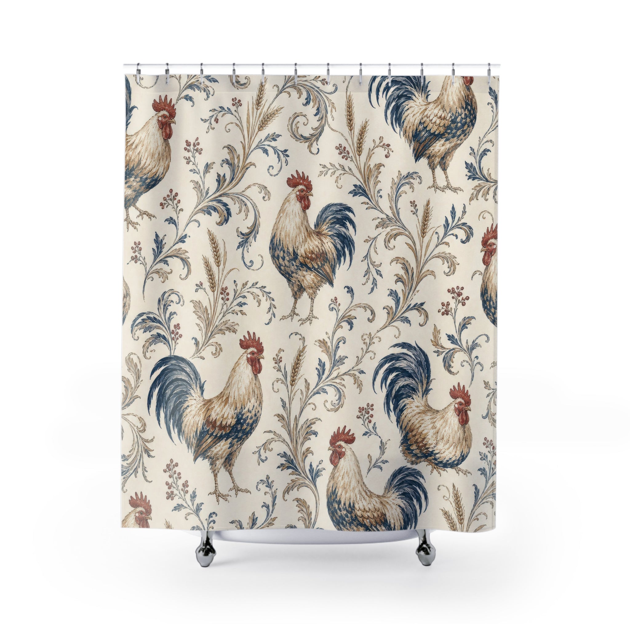 French Country Farmhouse Shower Curtain