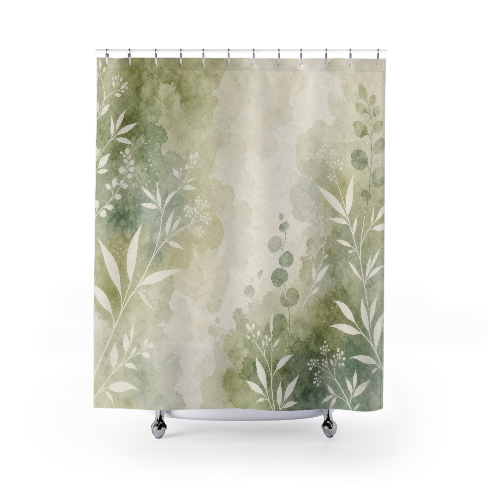 Matcha Wash Print Shower Curtain