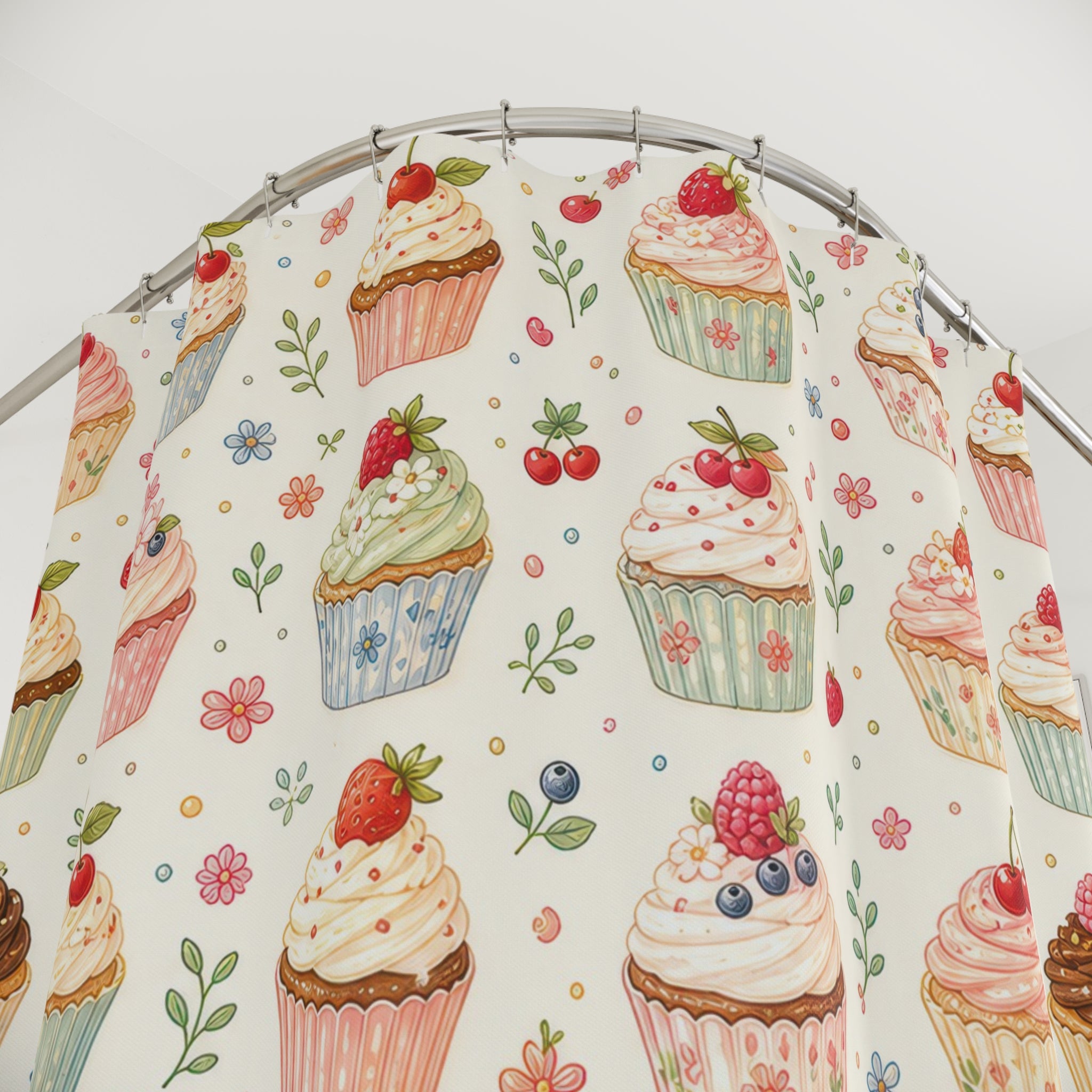 Cupcake Cute Shower Curtain