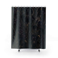 Dark Iris Botanical Shower Curtain