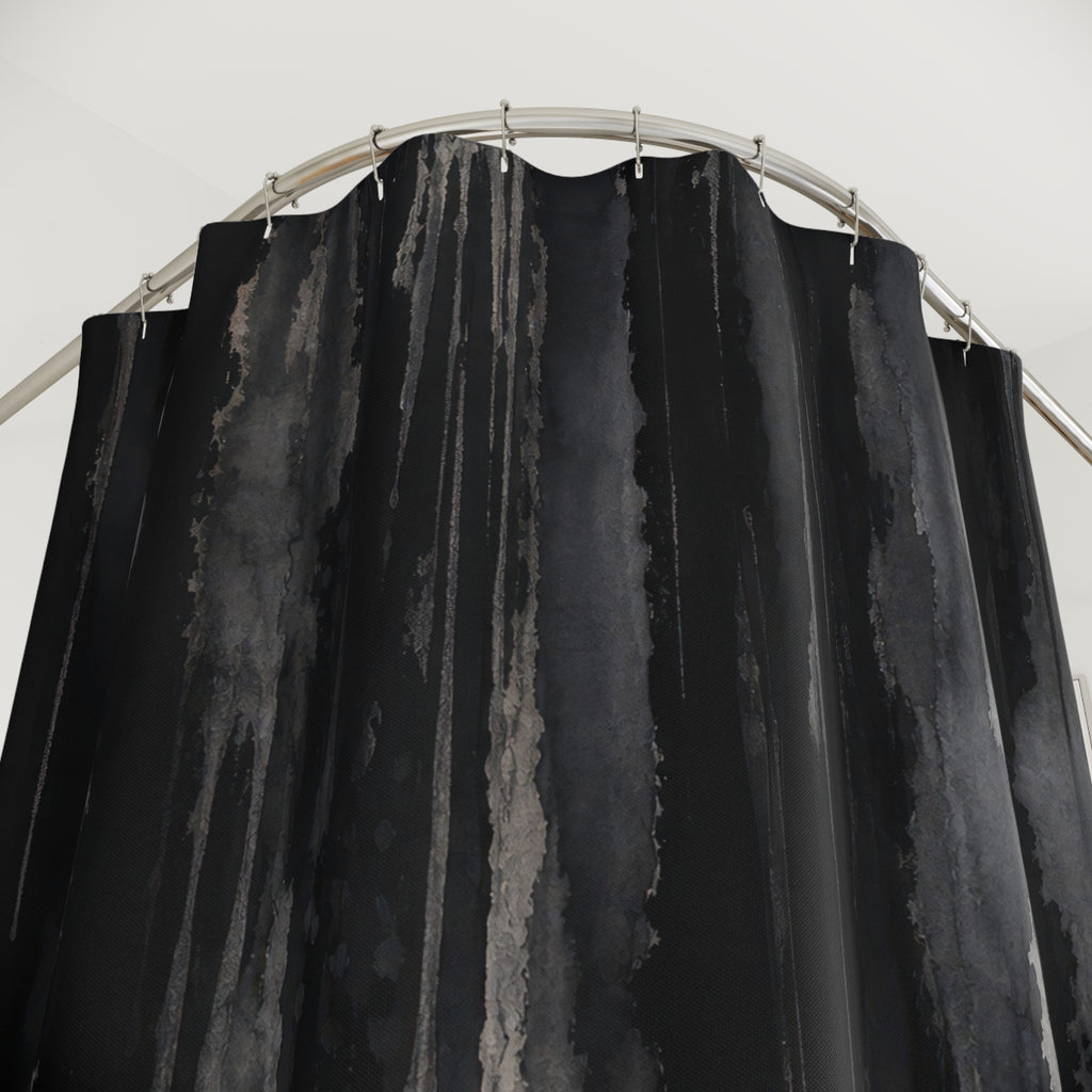 Watercolor Abstract Brush Stroke Shower Curtain
