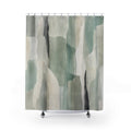 Sage Gray Watercolor Abstract Shower Curtain
