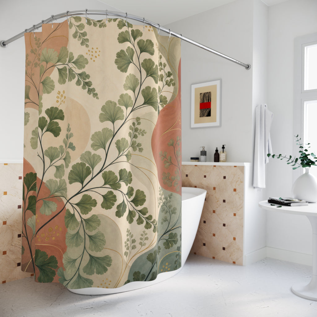 Art Nouveau Maidenhair Fern Shower Curtain