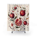Surreal Pomegranate Orbit Shower Curtain