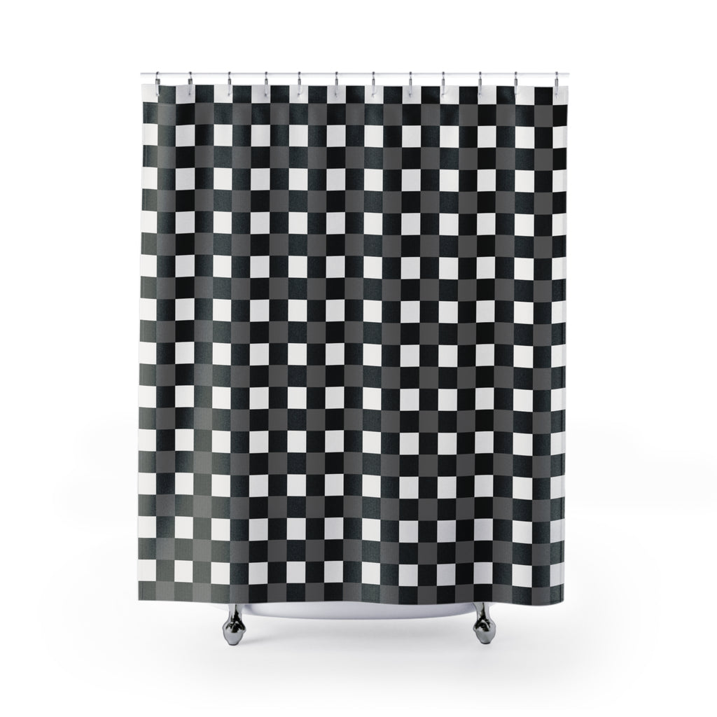 Black & White Buffalo Check Shower Curtain – Farmhouse
