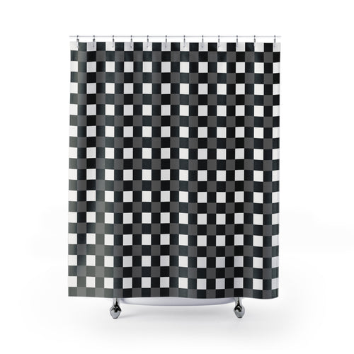 Black & White Buffalo Check Shower Curtain – Farmhouse