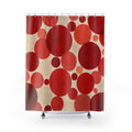Polka Dot Red and White Shower Curtain
